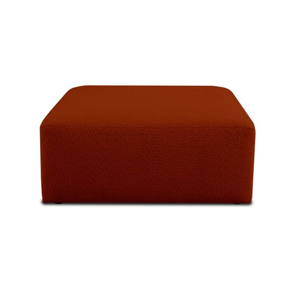 Ceglasty moduł sofy z materiału bouclé Roxy – Scandic