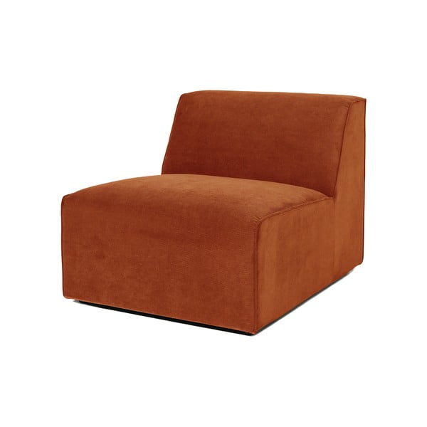 Czerwony centralny moduł sztruksowej sofy Scandic Sting-image-2