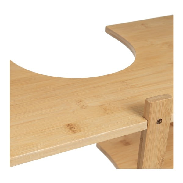 Bambusowa szafka pod umywalkę w naturalnym kolorze 60x60 cm – Casa Selección-image-3