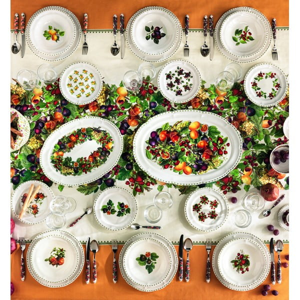 18-częściowy komplet porcelanowych talerzy Brandani Le Primizie-image-1