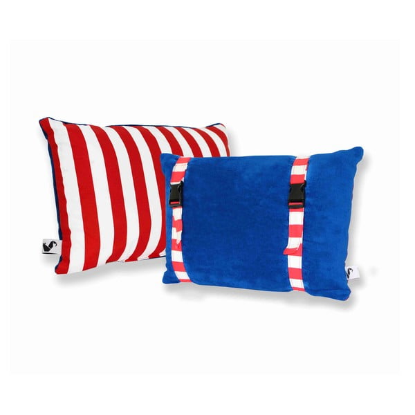 Wodoodporna dwustronna poduszkaDream Pillow Atlantic Red Stripes