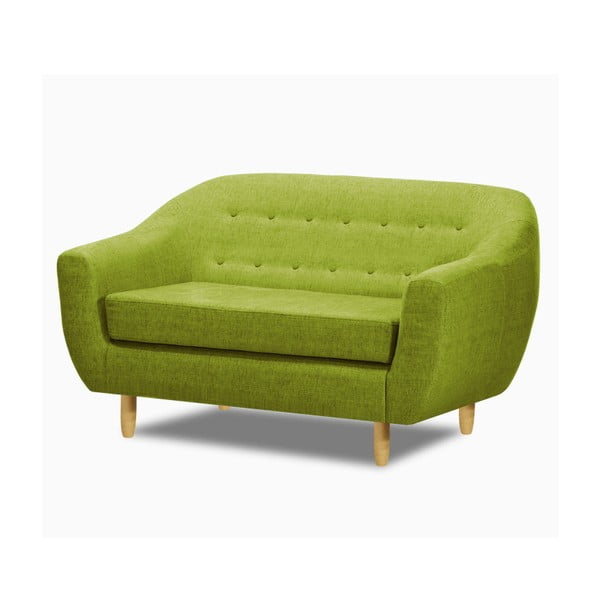 Zielona sofa dwuosobowa Wintech Akela