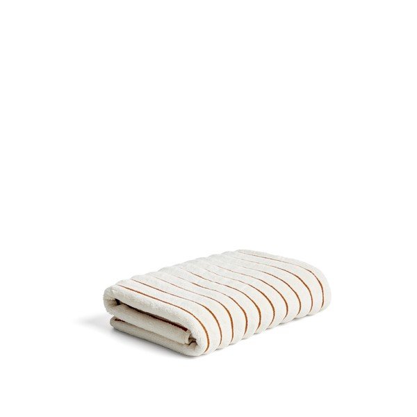 Pomarańczowy/beżowy bawełniany ręcznik kąpielowy frotte 70x140 cm Dorane – Kave Home