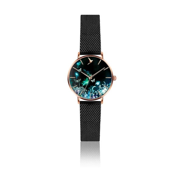 Zegarek damski z paskiem ze stali nierdzewnej w czarnej barwie Emily Westwood Dream