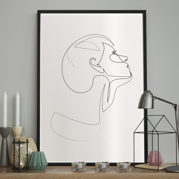 Obraz 40x50 cm Sketchline Face – DecoKing-image-2