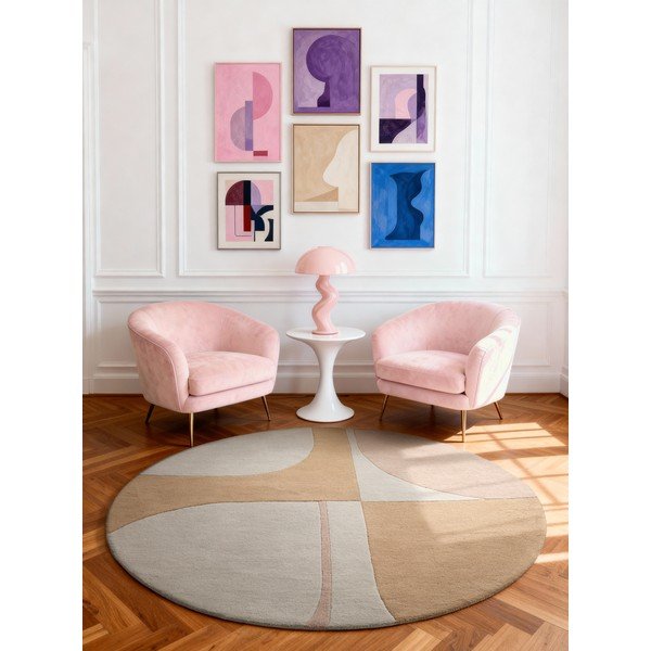 Wełniany okrągły dywan tkany ręcznie ø 200 cm Westminster Windmill – Ted Baker-image-1