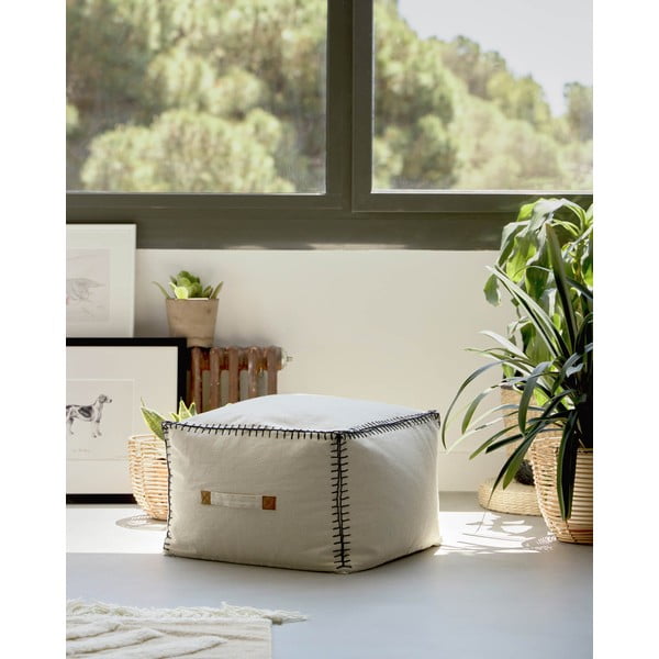Beżowy puf Anahi – Kave Home-image-1