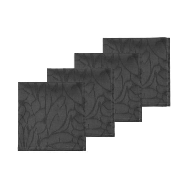 Tekstylne serwetki zestaw 4 szt. Abstract leaves – Södahl