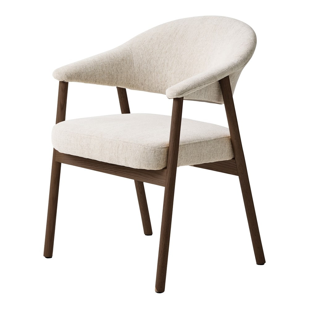 Kremowe fotele jadalniane zestaw z podłokietnikami 2 szt. z litego drewna dębowego Elk – Unique Furniture (zdjęcie 11)
