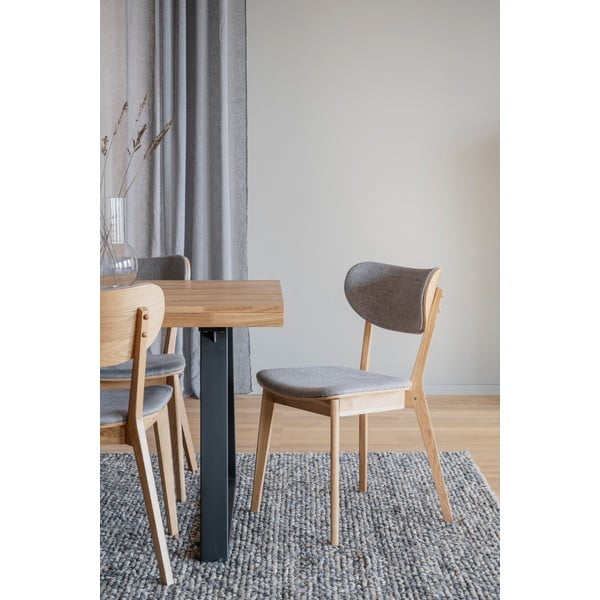 Szaro-naturalne krzesła zestaw 2 szt. Kato – Rowico-image-3