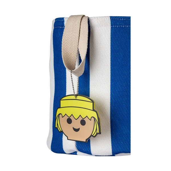 Niebieski tekstylny dziecięcy kosz na zabawki ø 30x28 cm Stripes – Playmobil-image-3