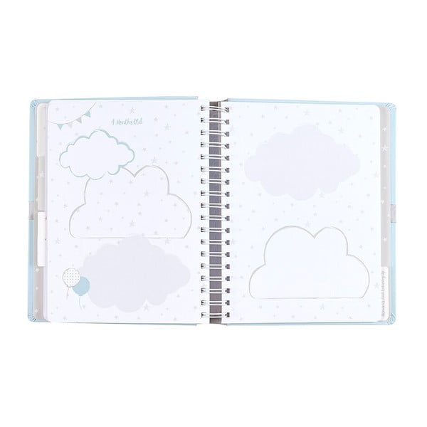 Niebieski pamiętnik małego dziecka Busy B-image-1