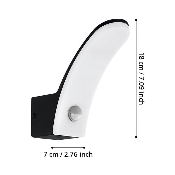 Zewnętrzna lampa ścienna LED (wysokość 18 cm) FIUMICINO – EGLO-image-2