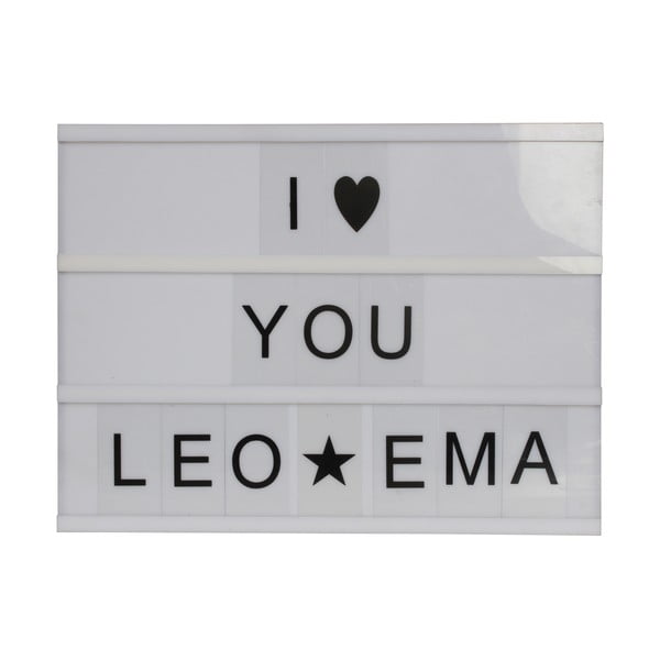 Lightbox z 95 znakami Opjet Boite, 30x22,6 cm-image-2