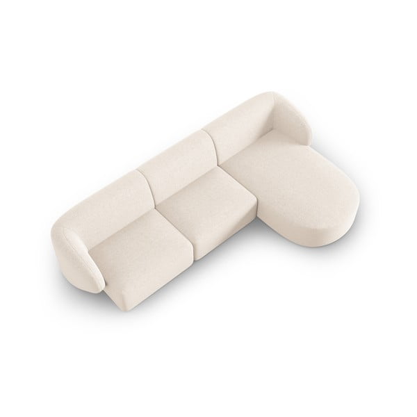 Kremowy narożnik (prawostronny) Shane – Micadoni Home-image-3