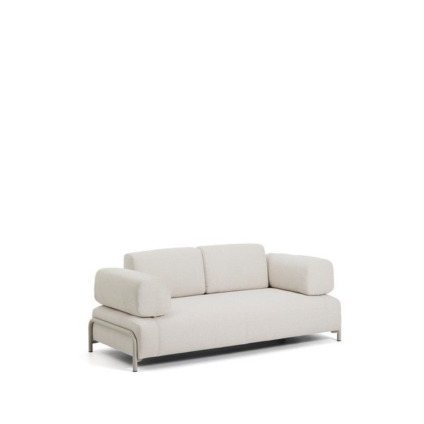 Beżowa sofa modułowa z tkaniny szenilowej 200 cm Compo – Kave Home-image-2