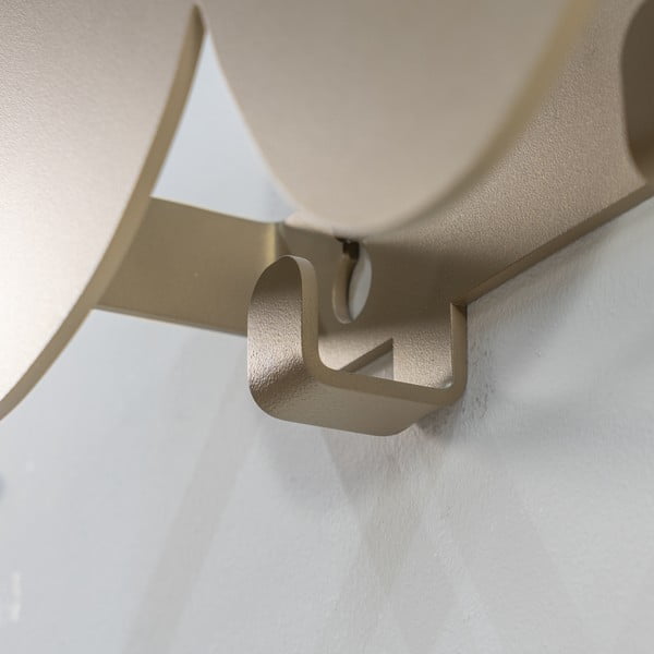 Beżowy metalowy wieszak ścienny 80 cm Tumulo – Spinder Design-image-2