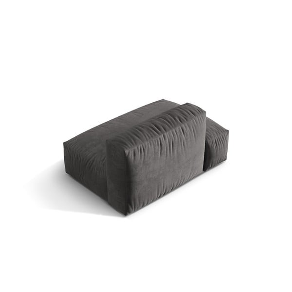 Szary aksamitny moduł sofy (lewostronny) Martina – Micadoni -image-2