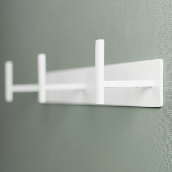 Biały metalowy wieszak ścienny 44 cm Chapman – Spinder Design-image-3