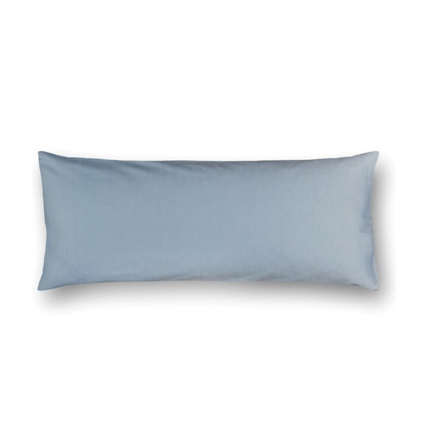 Niebieskozielona adamaszkowa poszewka na poduszkę Casa Di Bassi Basic, 40x80 cm
