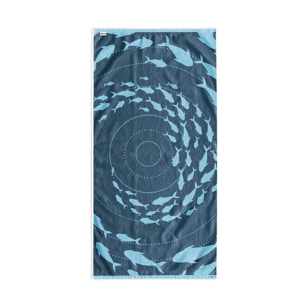Niebieski ręcznik plażowy 90x180 cm Shoal – DecoKing-image-2