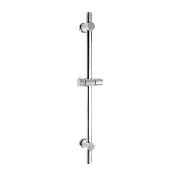 Samoprzylepny drążek prysznicowy na słuchawkę ze stali nierdzewnej w kolorze błyszczącego srebra 70 cm – Wenko