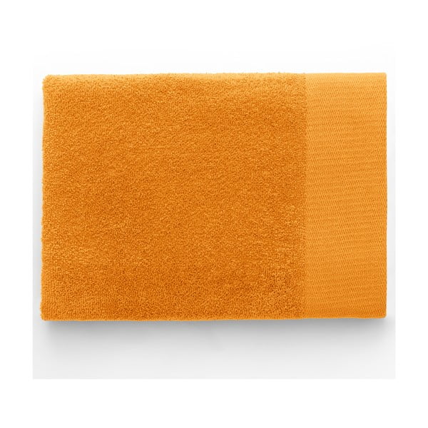Pomarańczowy bawełniany ręcznik kąpielowy frotte 70x140 cm Amari – Restilo-image-3