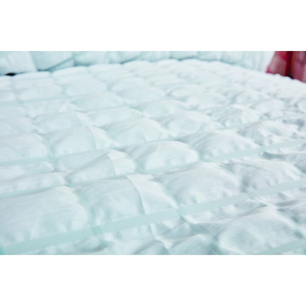 Jasnoszara pościel jednoosobowa z kory 140x200 cm Naomi – My House-image-1