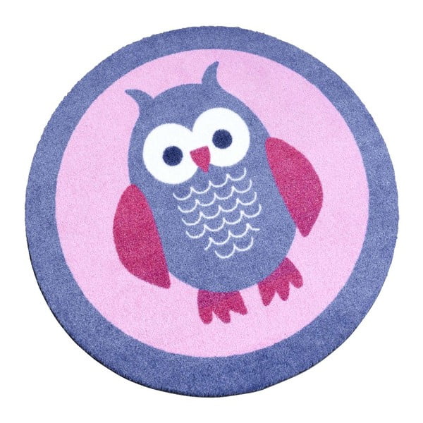 Różowy dywan dziecięcy Zala Living Owl, ⌀ 100 cm