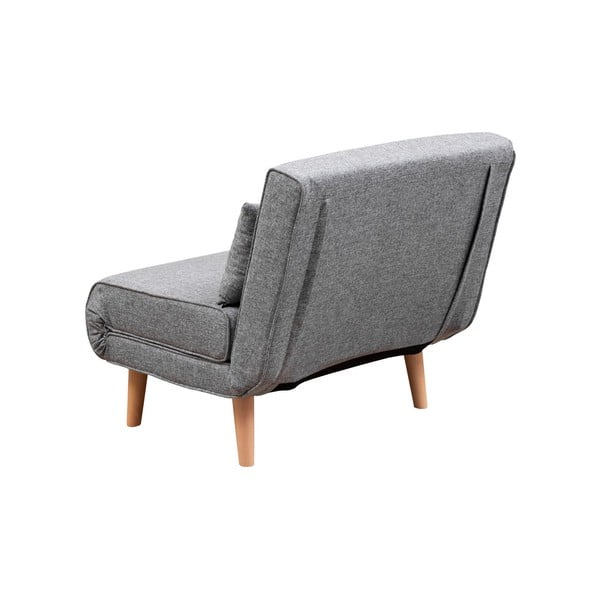 Jasnoszary rozkładany fotel Folde – Artie-image-2