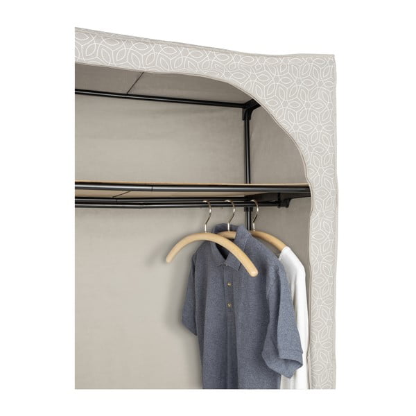 Beżowa tekstylna szafa 90x160 cm Balance – Wenko-image-1