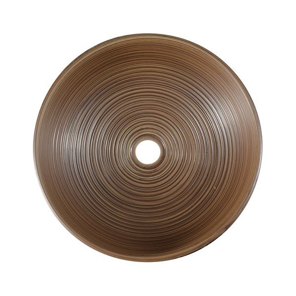 Brązowa ceramiczna okrągła umywalka ø 41 cm Priori – Sapho-image-2