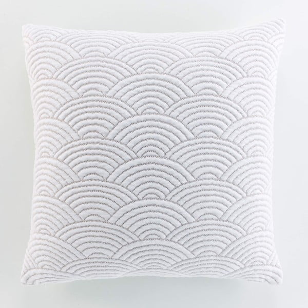 Biało-beżowy dżersejowy zestaw narzuty na łóżko i poszewki na poduszkę 240x260 cm Cassandra – douceur d'intérieur-image-4