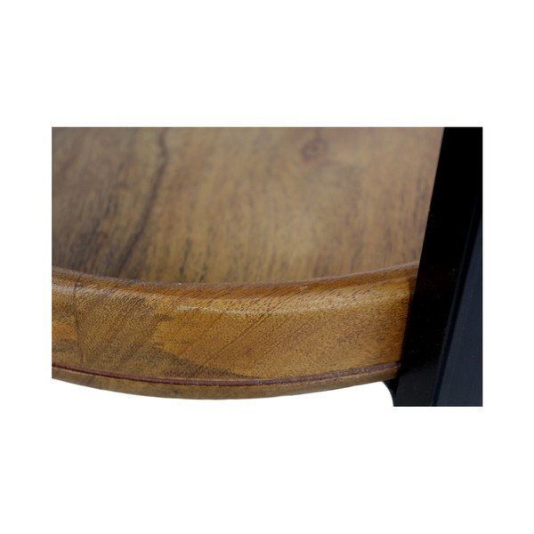 Stolik z drewna mangowca HSM collection Ediash, ⌀ 35 cm-image-1