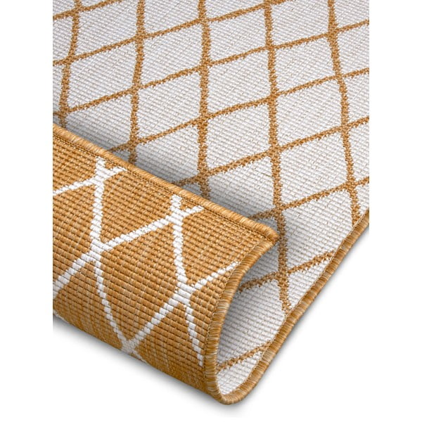 Żółto-biały dywan odpowiedni na zewnątrz 80x150 cm Malaga – NORTHRUGS-image-2