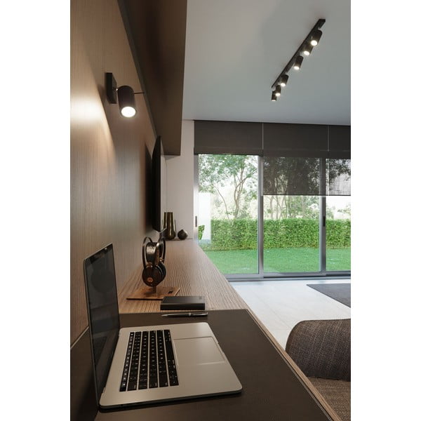 Czarna metalowa lampa punktowa ø 6 cm Etna – Sollux-image-1