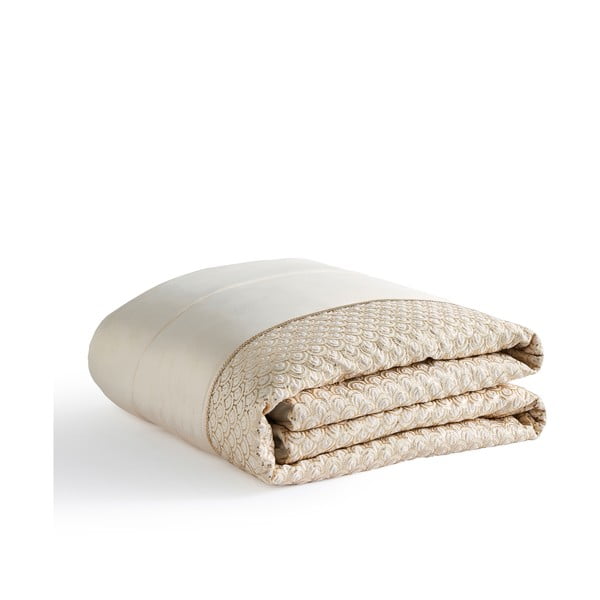 Beżowa narzuta pikowana z mikrosatyny 240x260 cm Deco Sequin – Catherine Lansfield-image-2