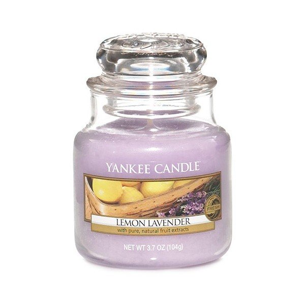 Świeca zapachowa Yankee Candle Cytryna i Lawenda, czas palenia 25–40 godzin