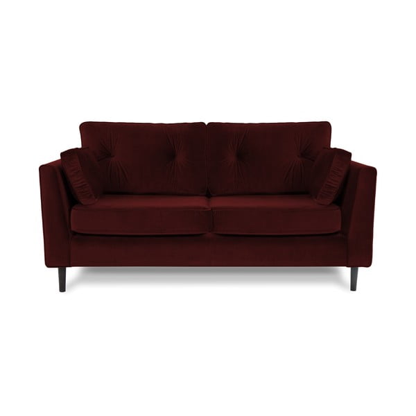 Ciemnoczerwona sofa 3-osobowa Vivonita Portobello
