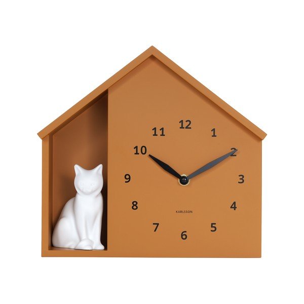 Zegar ścienny Sitting Cat – Karlsson