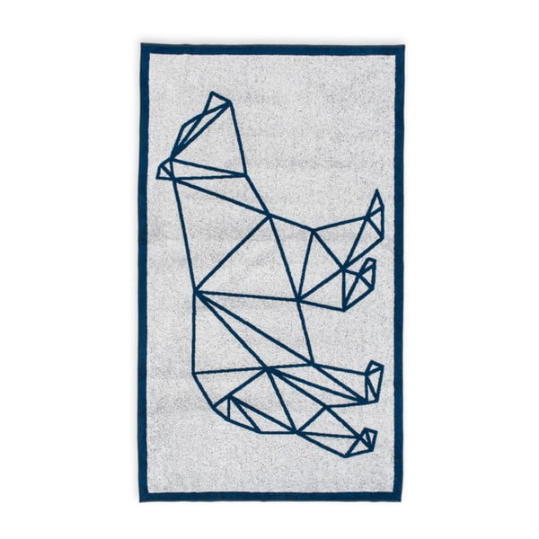 Niebieski ręcznik kąpielowy Hawke&Thorn Ice Bear, 90x160 cm