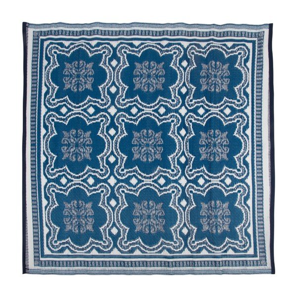 Dwustronny dywan zewnętrzny Ego Dekor Blue Wish, 152x152 cm