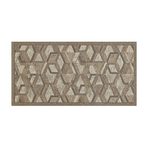 Szaro-brązowy chodnik Floorita Hypnotik, 55x140 cm-image-2