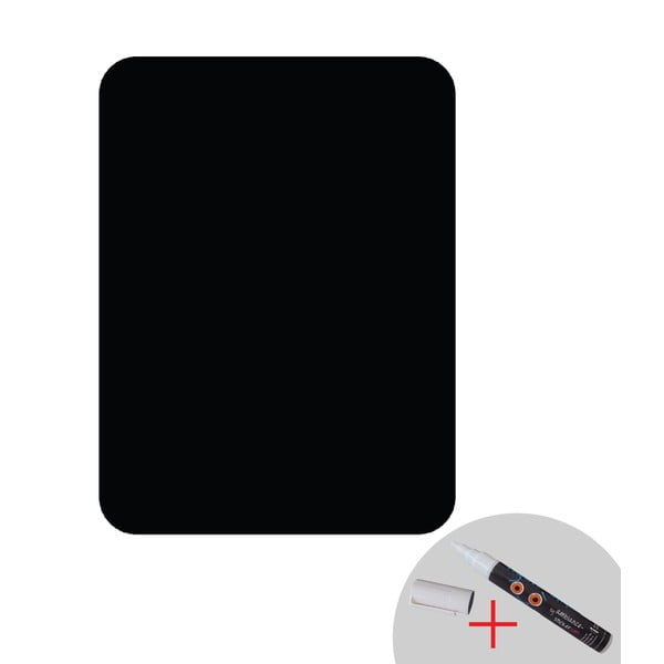 Zestaw tablicy samoprzylepnej i białego flamastra Ambiance Classical Chalkboard, 55x75 cm-image-1
