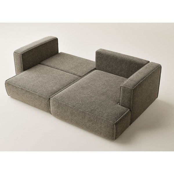 Brązowy rozkładany/ze schowkiem narożnik z tkaniny szenilowej (prawostronny/z szezlongiem) Velto – Maison de Rêve-image-3