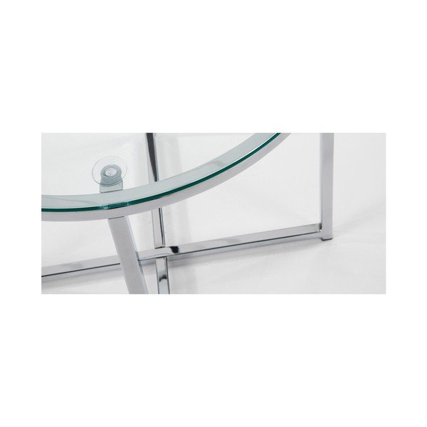 Okrągły stolik ze szklanym blatem ø 50 cm Divid – Kave Home-image-1