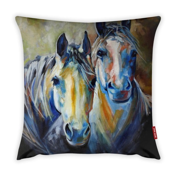 Poszewka na poduszkę Vitaus Horses Art, 43x43 cm