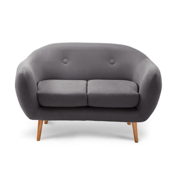 Ciemnoszara sofa 2-osobowa Scandi by Stella Cadente Maison