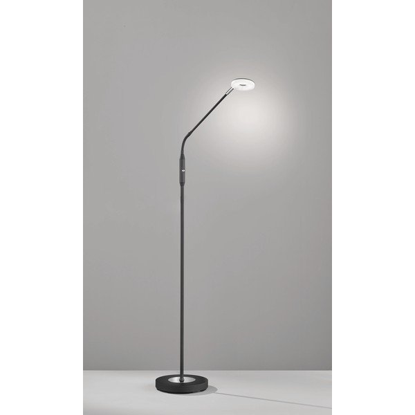 Czarna lampa stojąca LED ze ściemniaczem (wysokość 150 cm) Dent – Fischer & Honsel-image-1