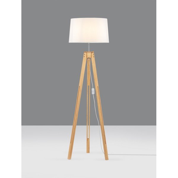 Biała/w naturalnym kolorze lampa stojąca (wysokość 145 cm) Leroy – Nova Luce-image-4